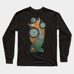 UNDERWATER. CELTIC FISH. Long Sleeve T-Shirt